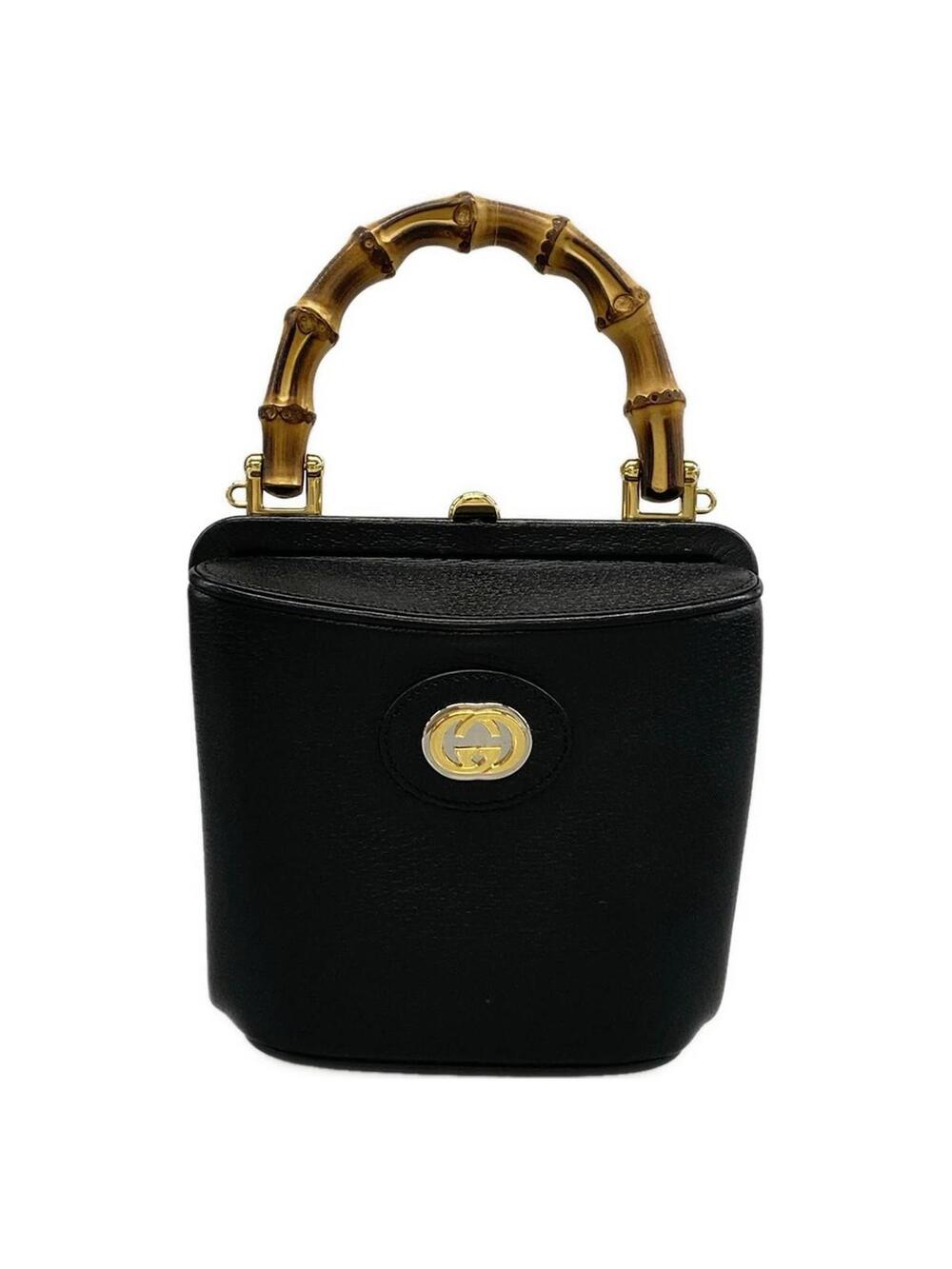 Gucci Mini Bamboo Bucket Bag Black #305740G11B